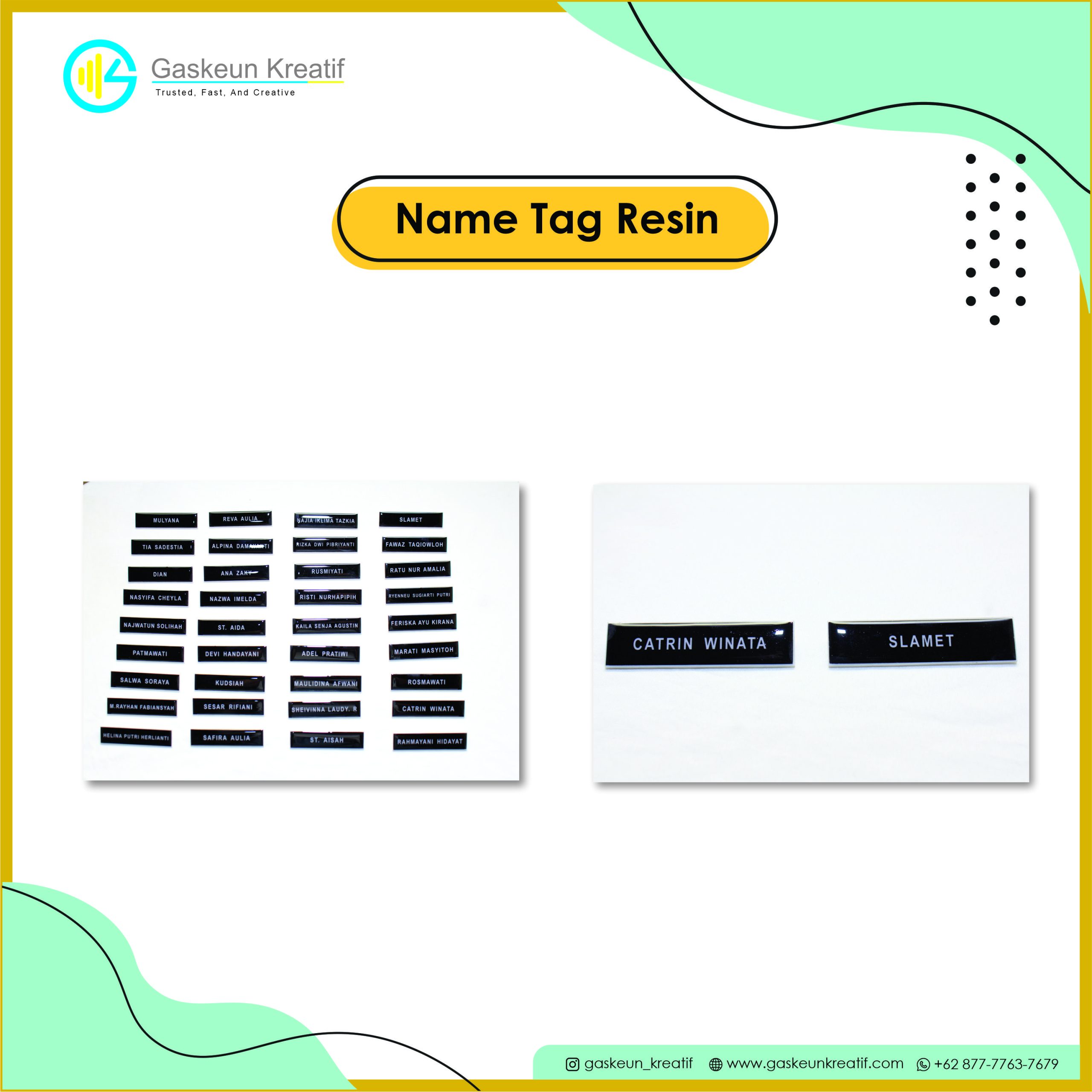 Bingkai Name Tag